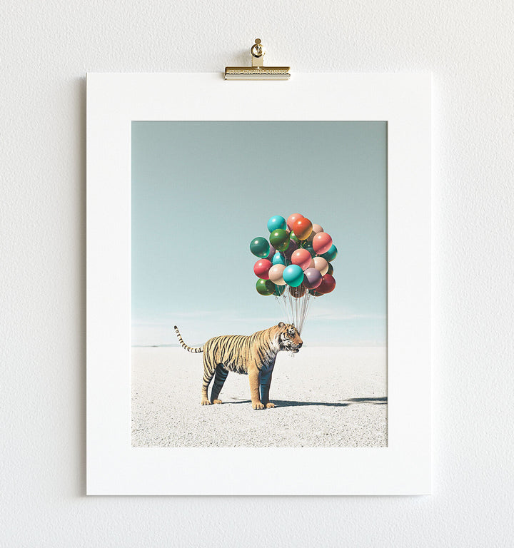 Tiger with Balloons