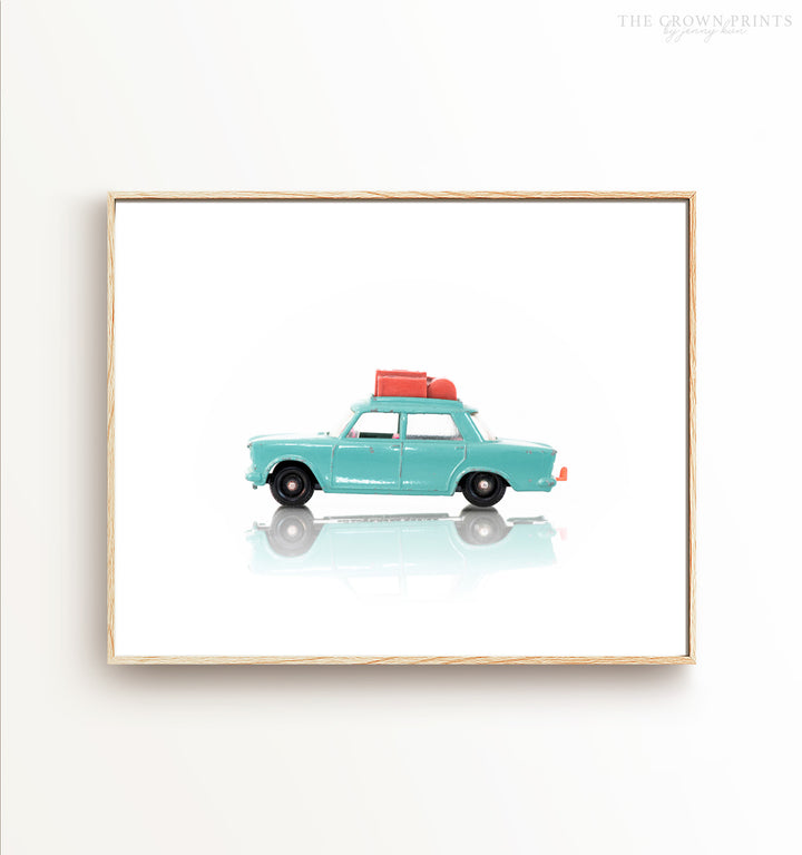 Toy Car: Turquoise Fiat