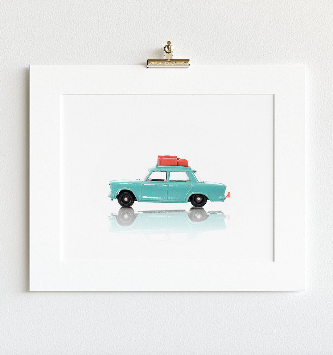 Toy Car: Turquoise Fiat