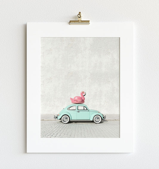 A Beetle And A Flamingo