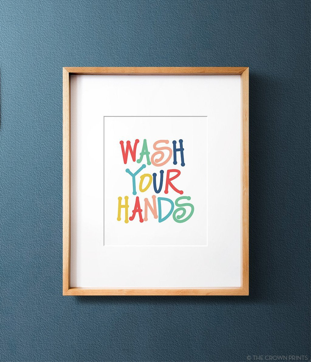 Kids' Bathroom Rules Print Set - The Crown Prints